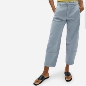 Everlane The Utility Barrel Pants Size 4 In Blue Grayish
